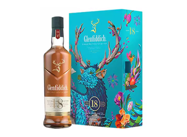 齐齐哈尔格兰菲迪回收格兰菲迪18年700ml春节礼盒装Glenfiddich苏格兰威士忌