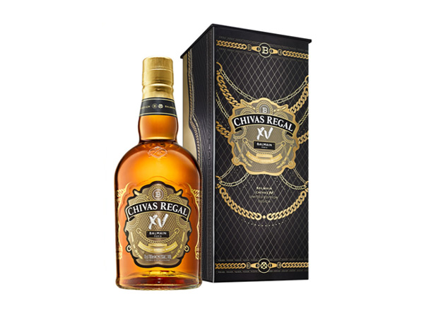齐齐哈尔芝华士15年回收Chivas Regal XV Balmain巴尔曼联名限定版700ml苏格兰调配型威士忌洋酒