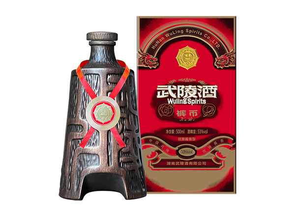 齐齐哈尔回收武陵酒裤币53度酱香型白酒500ml/1L礼盒装裤币武陵酒收购