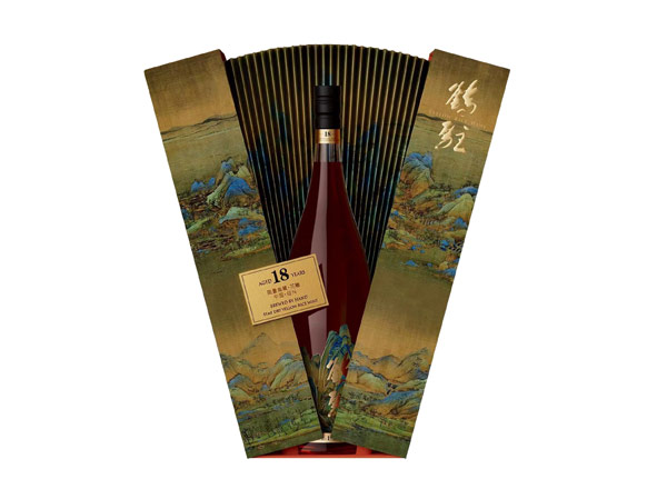 齐齐哈尔鹤驻18年黄酒回收鹤驻新花雕18年珍藏版千里江山图